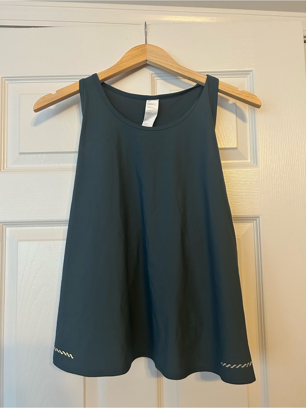 Fabletics Dark Teal Scoop Neck Performance Tank